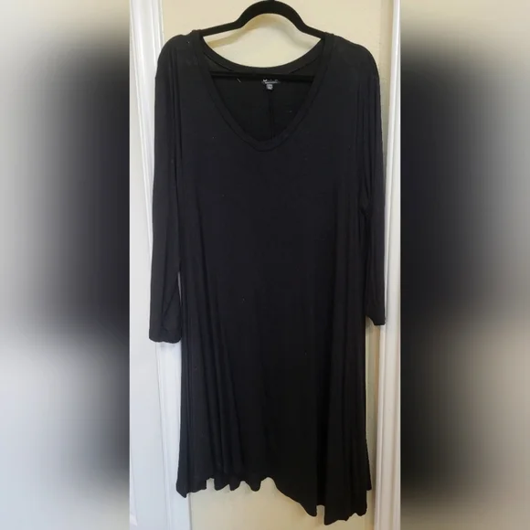 B+B | Dresses | Bb Black Stretchy A Line Tunic Dress Plus Size 3x | Poshmark